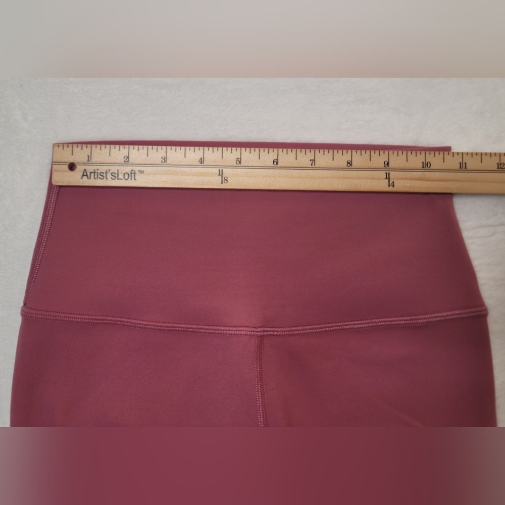 Lululemon Align Crop Size 4 16" Inseam Moss Rose? W6AS8S Legging High Rise Nulu - Picture 6 of 15